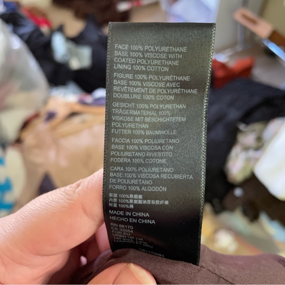 Free People Fake Out Faux Leather Wrap Skirt in Oxblood SZ 4 - Picture 9 of 9